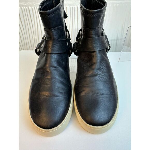 Frye Lena Harness Bootie 70275 Womens Black Leather Zipper Booties Boots - $268 - Picture 5 of 14